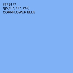 #7FB1F7 - Cornflower Blue Color Image